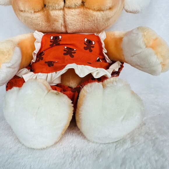 Vintage 1986 80s Hasbro Softies Googlies Plush 14" Orange Koala Bear Sleep Eyes - Picture 3 of 14